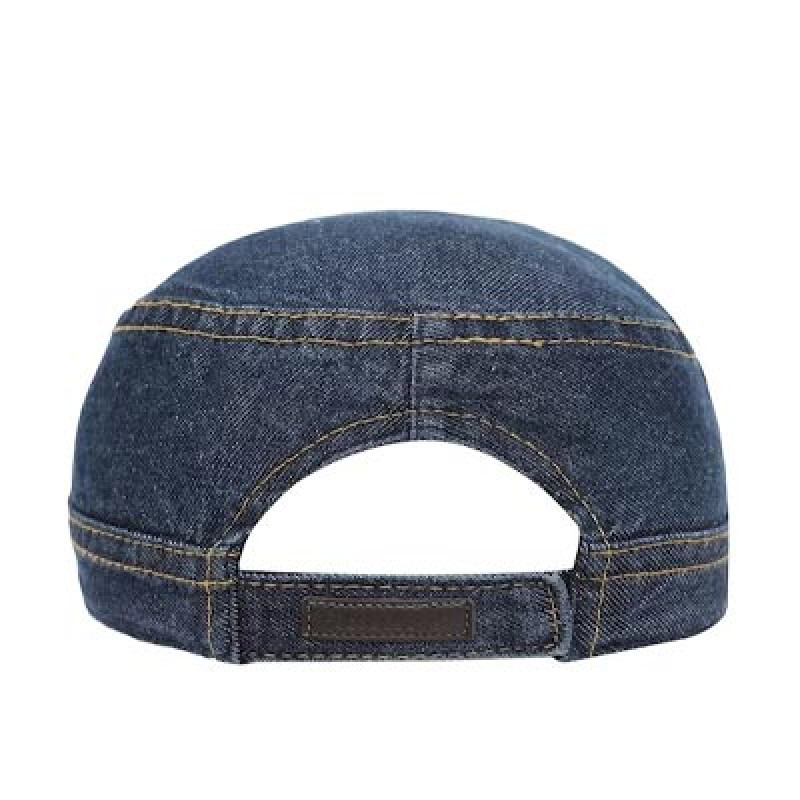 Men Blue Solid Baseball Cap