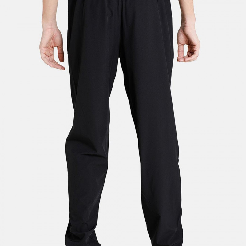 Men Black Solid Training Track Pants